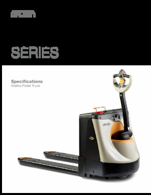 Transpalette ellectr. timon des piétons à partir du sol Crown WP 3245