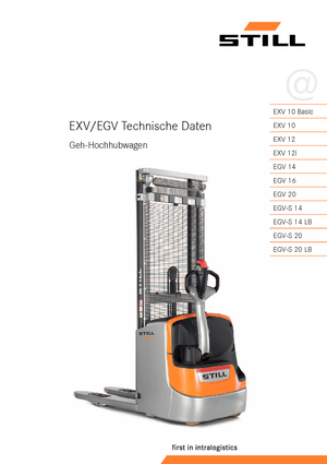 Gerbeurs à conducteur accompagnant Still EGV-S 14
