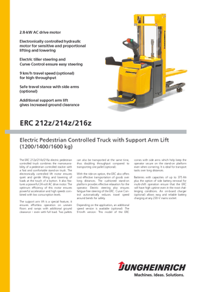 Gerbeurs à conducteur porté debout Jungheinrich ERC 212z