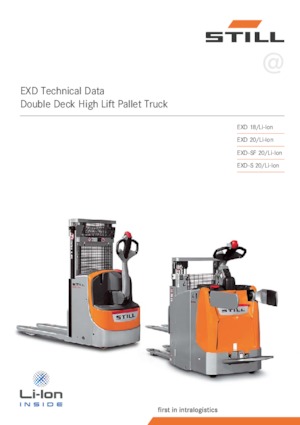 Gerbeurs à conducteur accompagnant Still EXD 20