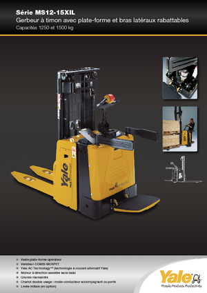 Gerbeurs à conducteur porté debout Yale MS12X