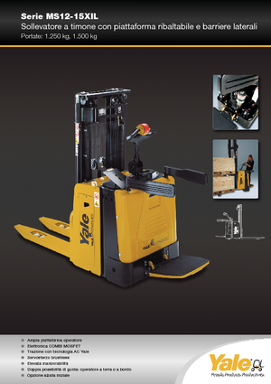 Gerbeurs à conducteur porté debout Yale MS12X