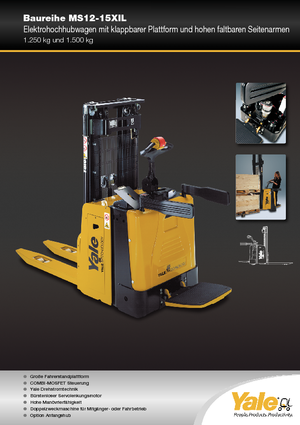 Gerbeurs à conducteur porté debout Yale MS12X