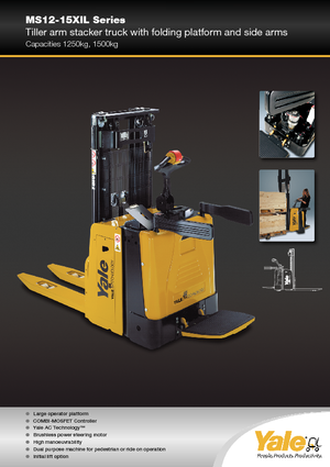 Gerbeurs à conducteur porté debout Yale MS12X