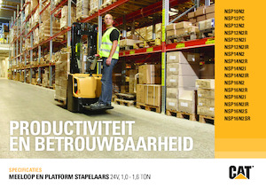 Gerbeurs à conducteur porté debout Caterpillar NSP16N2(I)R