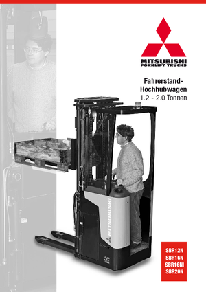 Gerbeurs à conducteur porté debout Mitsubishi SBR20N