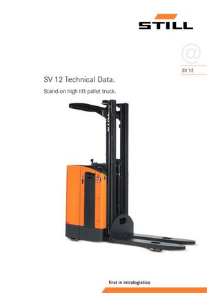 Gerbeurs à conducteur porté debout Still SV 12