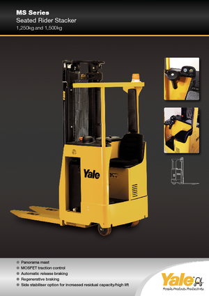 Gerbeurs à conducteur porté assis Yale MS 12 S