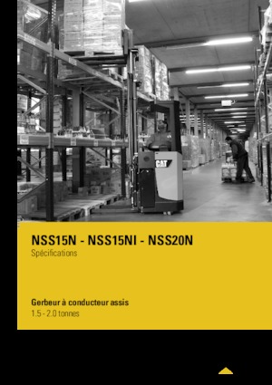 Gerbeurs à conducteur porté assis Caterpillar NSS20N
