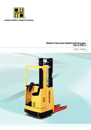 Gerbeurs à conducteur porté assis Hyster RS 1.2