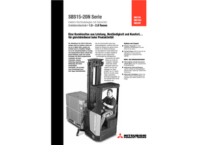 Gerbeurs à conducteur porté assis Mitsubishi SBS15N