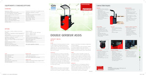 Gerbeurs à conducteur accompagnant Linde D12R