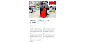 Gerbeurs à conducteur porté assis Linde D12RW 