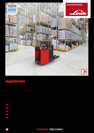 Gerbeurs à conducteur porté debout Linde D10FP