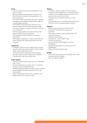 Transpalette ellectr. timon des piétons à partir du sol Still EXU-SF 20