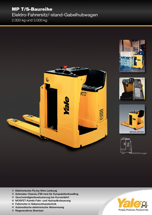 Transpalettes à conducteur debout Yale MP 20 T