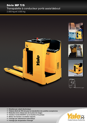 Transpalettes à conducteur debout Yale MP 20 T