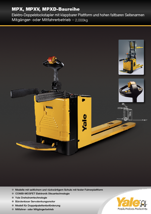 Transpalettes à conducteur debout Yale MP20X 