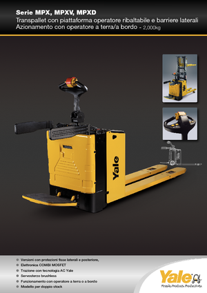Transpalettes à conducteur debout Yale MP20X 