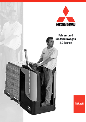 Transpalettes à conducteur debout Mitsubishi PBR20N