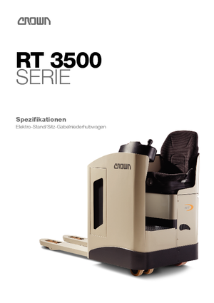 Transpalettes à conducteur debout Crown RT 3510-2.0