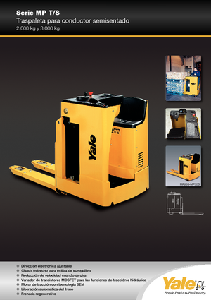 Transpalettes à conducteur porté assis Yale MP 20 S