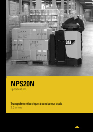 Transpalettes à conducteur porté assis Caterpillar NPS20N