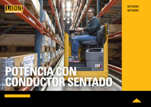 Transpalettes à conducteur porté assis Caterpillar NPS30N2