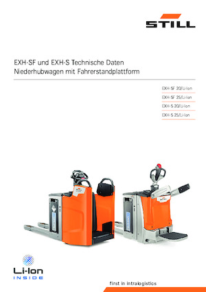 Transpalette ellectr. timon des piétons à partir du sol Still EXH-SF 20