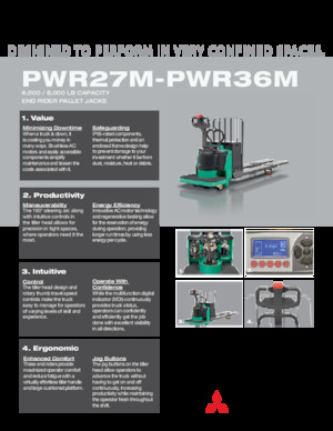Transpalettes à conducteur debout Mitsubishi PWR36M