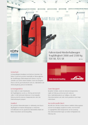 Transpalettes à conducteur debout Linde T25SR 