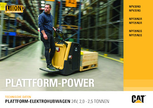 Transpalettes à conducteur debout Caterpillar NPV25N3