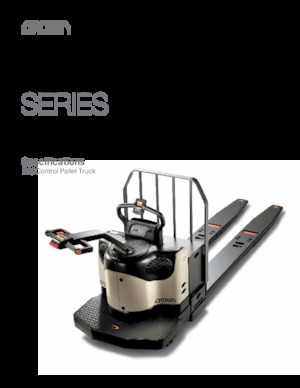 Transpalettes à conducteur debout Crown PE 4500-60