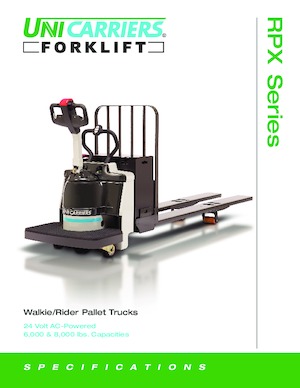 Transpalettes à conducteur debout UniCarriers RPX80B