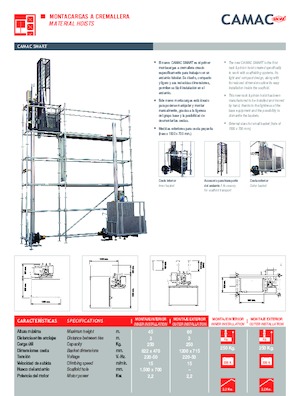 Ascenseurs industriels CAMAC Camac Smart