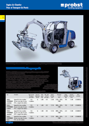 Machines de pose de pavés Probst VM-X-PAVERMAX comfort