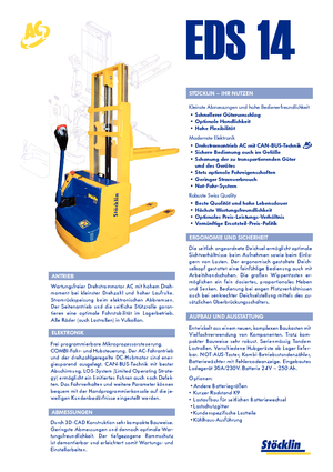 Gerbeurs à conducteur accompagnant Stöcklin EDS 14