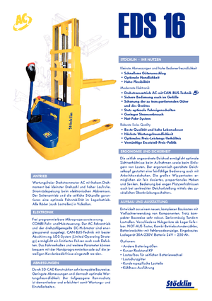 Gerbeurs à conducteur accompagnant Stöcklin EDS 16