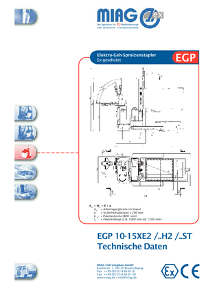 Gerbeurs à conducteur accompagnant Miag EGP 15 XE 2