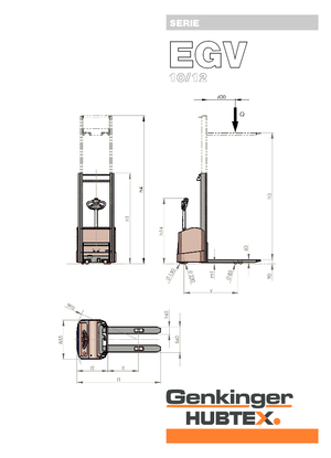 Gerbeurs à conducteur accompagnant Genkinger EGV 12/16
