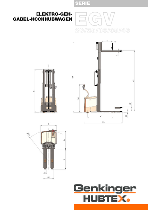 Gerbeurs à conducteur accompagnant Genkinger EGV 30/35