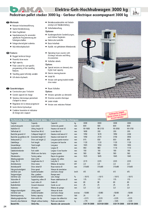 Gerbeurs à conducteur accompagnant Baka EGV 70-3000