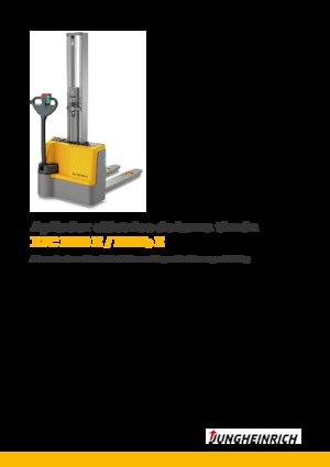 Gerbeurs à conducteur accompagnant Jungheinrich EJC M10b E