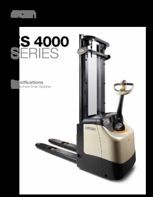 Gerbeurs à conducteur accompagnant Crown ES 4000-35 TL-3260