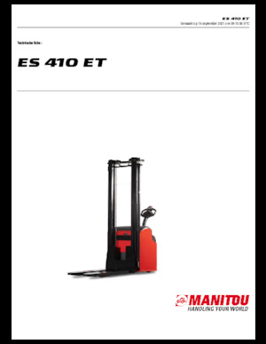 Gerbeurs à conducteur accompagnant Manitou ES 410 ET
