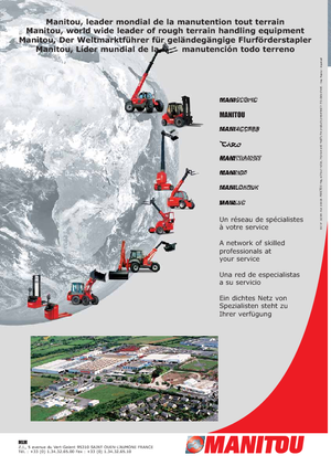 Gerbeurs à conducteur accompagnant Manitou ES 410