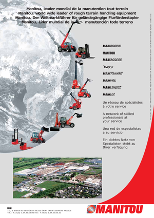 Gerbeurs à conducteur accompagnant Manitou ES 410