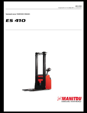 Gerbeurs à conducteur accompagnant Manitou ES 410