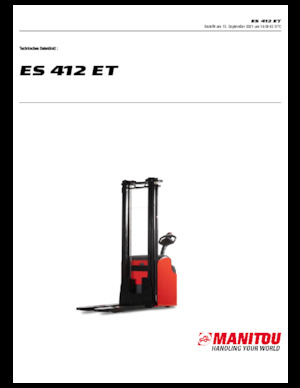 Gerbeurs à conducteur accompagnant Manitou ES 412 ET