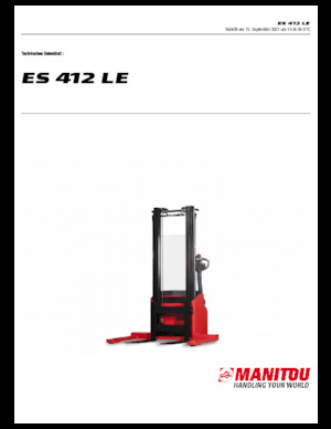 Gerbeurs à conducteur accompagnant Manitou ES 412 LE